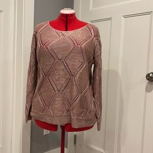 Pink sequin sweater